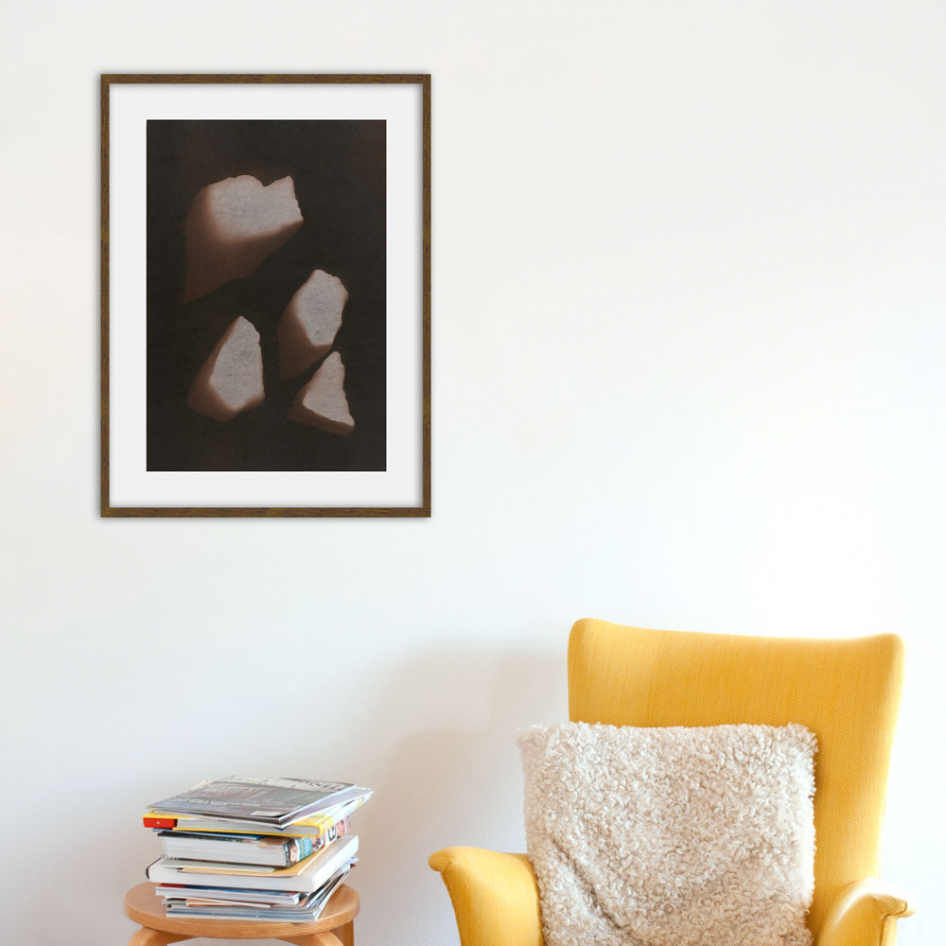 "Lapis Nubes I", cyonotype by Swedish artist Cecilia Ömalm at ed. art