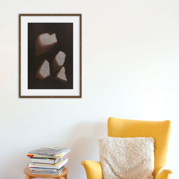"Lapis Nubes I", cyonotype by Swedish artist Cecilia Ömalm at ed. art