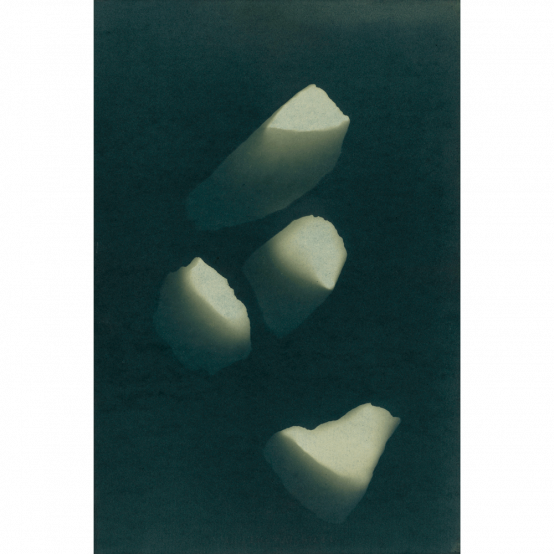 "Lapis Nubes IV", cyonotype by Swedish artist Cecilia Ömalm at ed. art