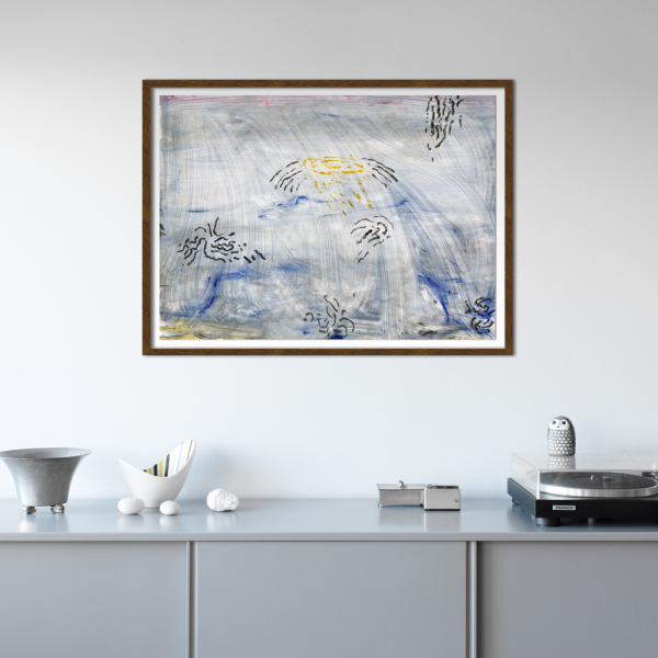 "Drawings descending from sky II" a unique artwork by Swedish artist Magnus Dahl at ed. art