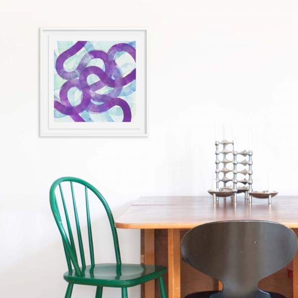 "Vipers Nest purple+blue" a unique artwork by Swedish artist Andrea Hösel at ed. art