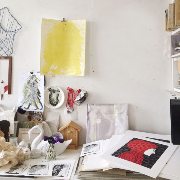 In Ulla Wennberg's studio